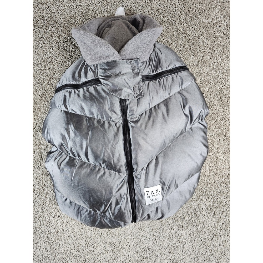 7 A.M. Enfant Gray Car Seat Cover Cocoon
